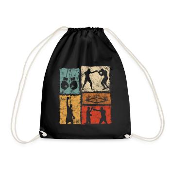 Boxing Graphics For Professionals and Amateurs - Drawstring Bag - black - Front