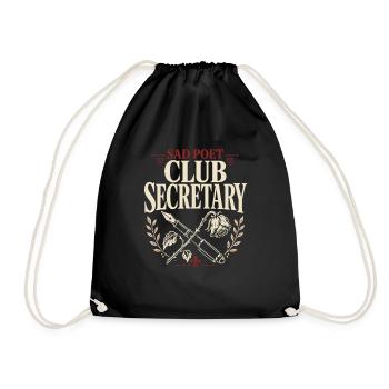 Poetcore Poète Poésie Dark Academia Gift - Sac de sport léger - noir - Devant