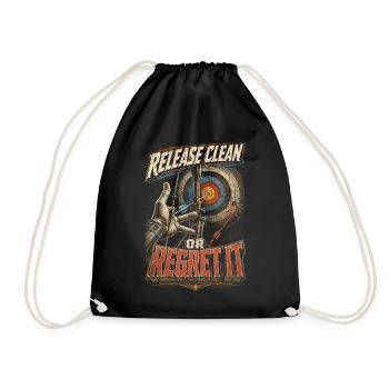 Archery Archer - Drawstring Bag - black - Front