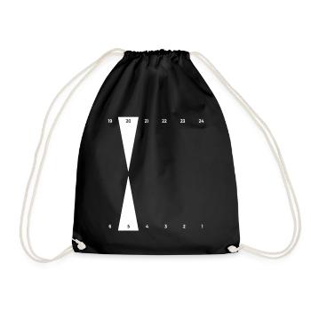 Backgammon | Golden Point - Drawstring Bag - black - Front