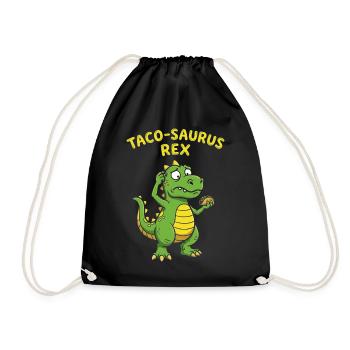 Taco Saurus Rex Foodie Hungryer Food Mexican - Sac de sport léger - noir - Devant