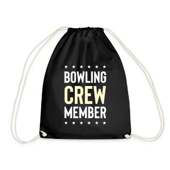 Bowling Crew - Drawstring Bag - black - Front