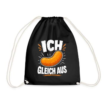 Ich flip Gleich Aus  Spaß - Turnbeutel - Schwarz - Vorne