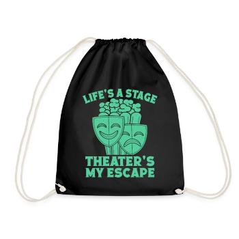 Le théâtre musical Life est un théâtre d’acteurs de scène - Sac de sport léger - noir - Devant