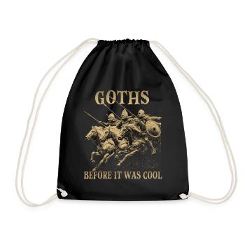 Historical Horseman Humor Motif | Late Gothic Chapel - Drawstring Bag - black - Front