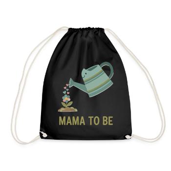 Révélation du sexe Maman pour être la mère de la baby shower Papa - Sac de sport léger - noir - Devant