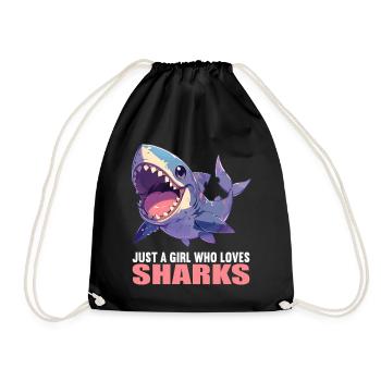 Requins Requin - Sac de sport léger - noir - Devant