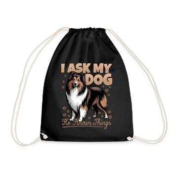 Shetland Sheepdog Sheltie Dog Breed - Turnbeutel - Schwarz - Vorne