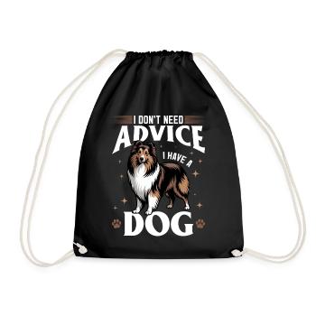 Chien Shetland Sheltie Race - Sac de sport léger - noir - Devant