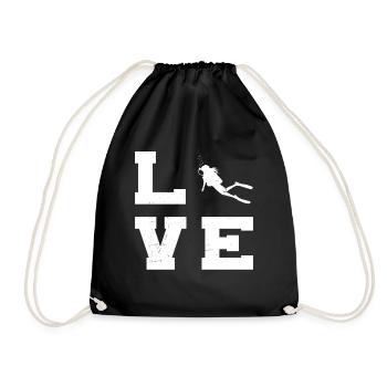 Idée cadeau de plongée sous-marine pour des aventures sous-marines - Sac de sport léger - noir - Devant
