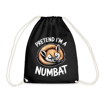 Dictons Numbat Numbat Drôle Drôle de Numbat Cadeau - Sac de sport léger - noir - Devant