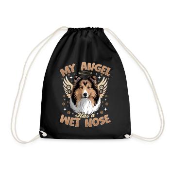 Chien Shetland Sheltie Race - Sac de sport léger - noir - Devant