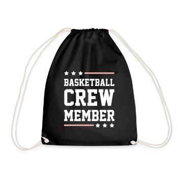 Basketball Crew - Turnbeutel - Schwarz - Vorne