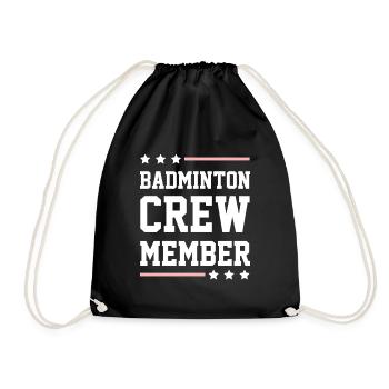 Équipe de badminton - Sac de sport léger - noir - Devant