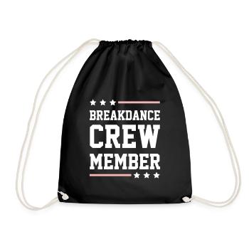 Équipe de breakdance - Sac de sport léger - noir - Devant