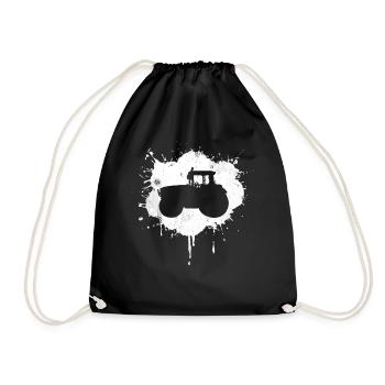 tracteur - Sac de sport léger - noir - Devant