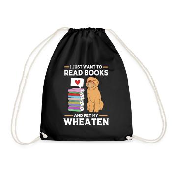 Wheaten Terrier Chien - Sac de sport léger - noir - Devant