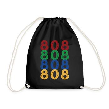Happy 808 Day - Turnbeutel - Schwarz - Vorne