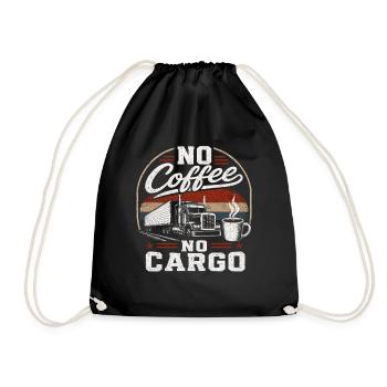 Chauffeur de café et camion - Sac de sport léger - noir - Devant