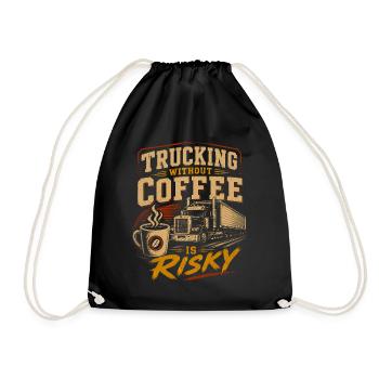Transports de camions Logistique - Sac de sport léger - noir - Devant