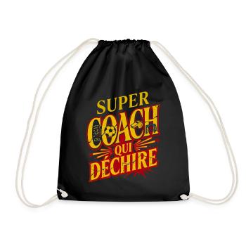 Super Coach Football Qui Déchire - Sac de sport léger - noir - Devant
