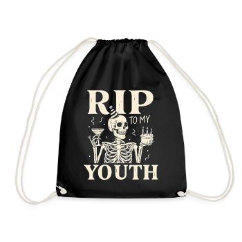 Drôle de RIP à mon squelette d’anniversaire de jeunesse - Sac de sport léger - noir - Devant