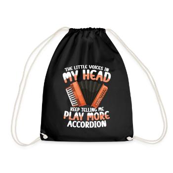 Les petites voix dans ma tête en disent plus - Sac de sport léger - noir - Devant
