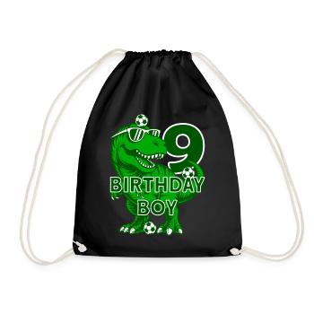 9 ANS D’ANNIVERSAIRE GARÇON FOOTBALL 9E ANNIVERSAIRE - Sac de sport léger - noir - Devant
