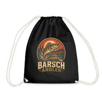Chemise à motif pêcheur perchaud - Sac de sport léger - noir - Devant