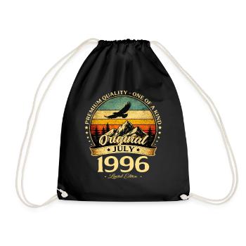 Cadeau pour le 30e anniversaire Millésime de juillet 1996 - Sac de sport léger - noir - Devant