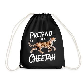 Paroles du guépard Cadeau drôle de guépard - Sac de sport léger - noir - Devant