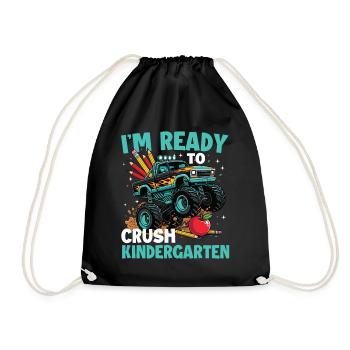 Prêt à décrocher la relaisie de la maternelle et de la maternelle - Sac de sport léger - noir - Devant