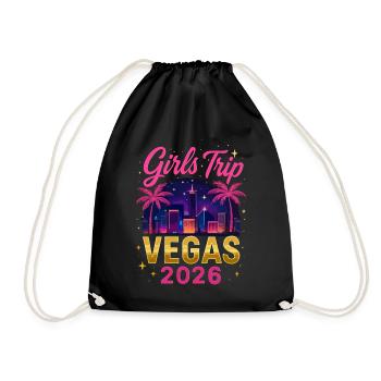 Girls Trip Vegas 2026 - Drawstring Bag - black - Front