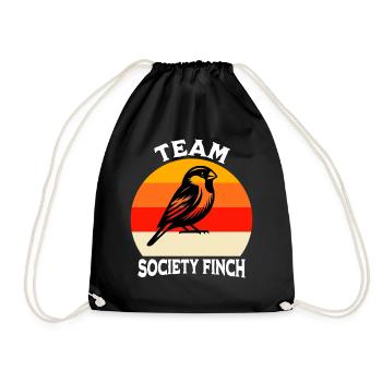 Team Japanese Seagull - Drawstring Bag - black - Front