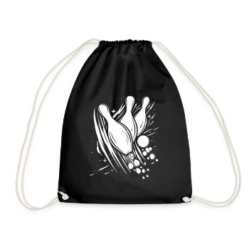 Bowling - Drawstring Bag - black - Front