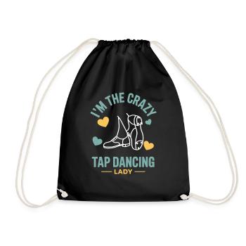 Cadeaux de claquettes Tap Dancing Tap Dancer - Sac de sport léger - noir - Devant