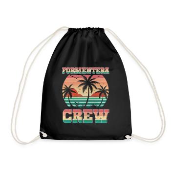 Formentera Crew - Turnbeutel - Schwarz - Vorne