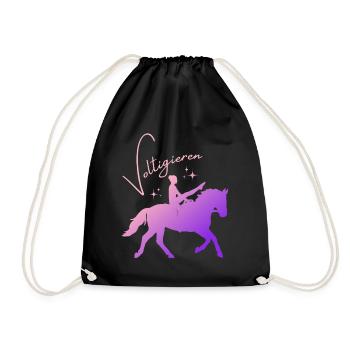 Vaulting Mill – Sport Outfit for Vaulters - Drawstring Bag - black - Front