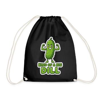 Dill Muscle Hero – Wordplay Pickle, un peu un gros - Sac de sport léger - noir - Devant