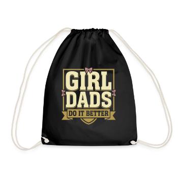 Premier cadeau de fête des pères pour la fille, papa - Sac de sport léger - noir - Devant
