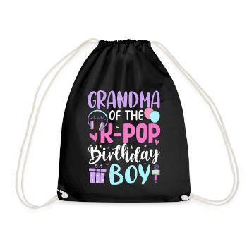Grandma of The K-Pop Birthday Boy - Turnbeutel - Schwarz - Vorne