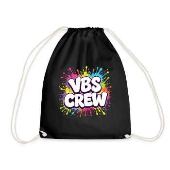 VBS Crew Vacation Bible School Church Camp - Drawstring Bag - black - Front