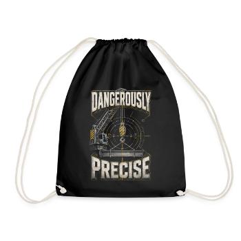 Opérateur de grue Opérateur de grue dangereusement précis - Sac de sport léger - noir - Devant