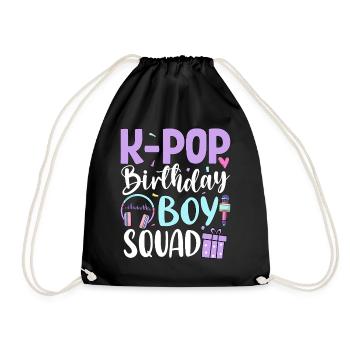 Équipe d’anniversaire K Pop - Sac de sport léger - noir - Devant
