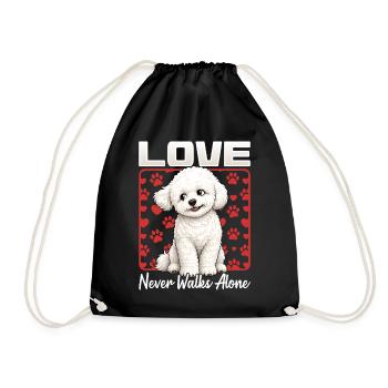 Bichon Frise Dog Breed - Turnbeutel - Schwarz - Vorne