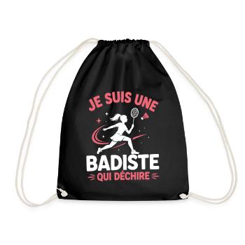 Je suis une Badiste qui déchire - Sac de sport léger - noir - Devant