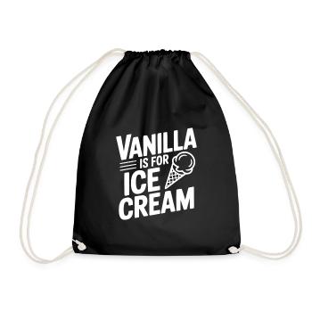 La vanille, c’est pour la crème - Sac de sport léger - noir - Devant