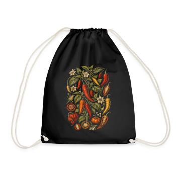 Cultivateurs de piments cultivant des piments - Sac de sport léger - noir - Devant