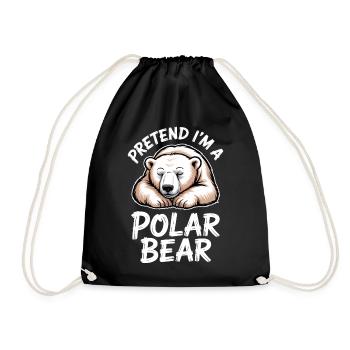 Dictons des ours polaires Drôle d’ours polaires - Sac de sport léger - noir - Devant