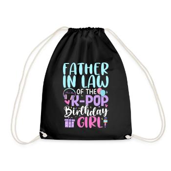 Beau-père de la fille anniversaire de la K-Pop - Sac de sport léger - noir - Devant